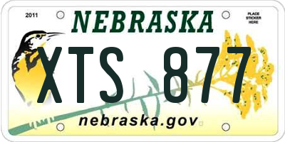 NE license plate XTS877