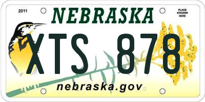 NE license plate XTS878