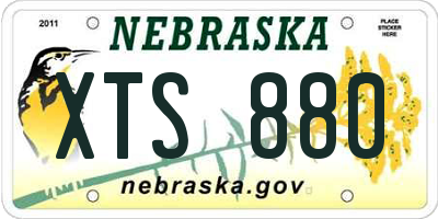 NE license plate XTS880
