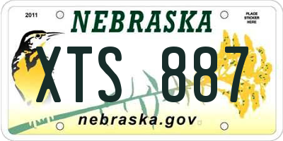 NE license plate XTS887