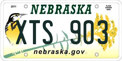 NE license plate XTS903