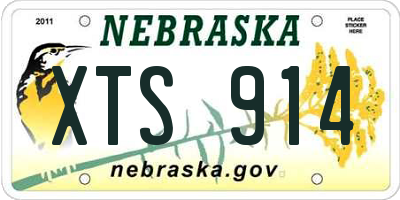 NE license plate XTS914