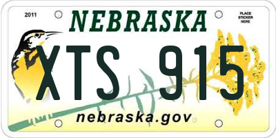 NE license plate XTS915