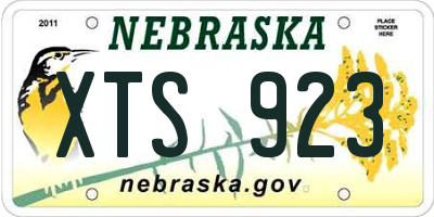 NE license plate XTS923