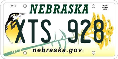 NE license plate XTS928
