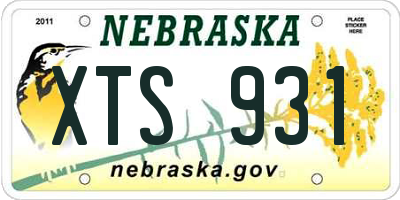 NE license plate XTS931