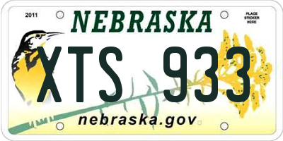 NE license plate XTS933