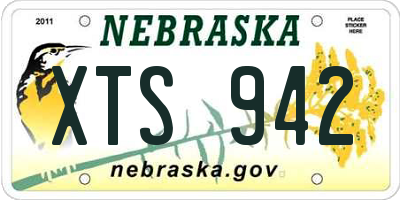 NE license plate XTS942