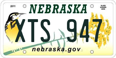 NE license plate XTS947