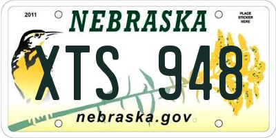NE license plate XTS948