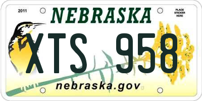 NE license plate XTS958