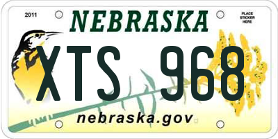 NE license plate XTS968