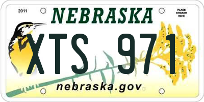 NE license plate XTS971