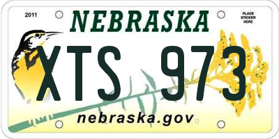 NE license plate XTS973