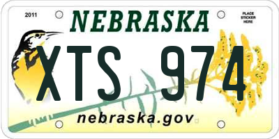 NE license plate XTS974
