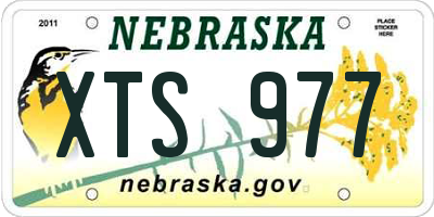 NE license plate XTS977