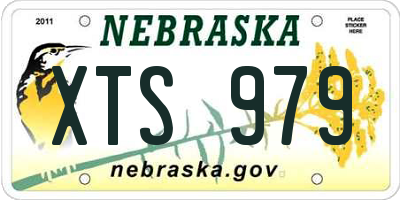 NE license plate XTS979
