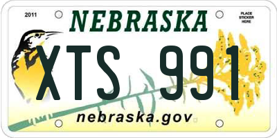 NE license plate XTS991