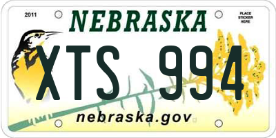 NE license plate XTS994