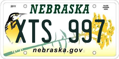 NE license plate XTS997