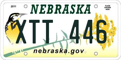 NE license plate XTT446