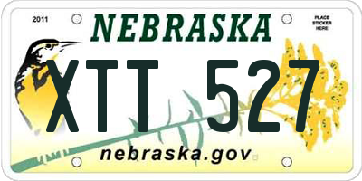 NE license plate XTT527
