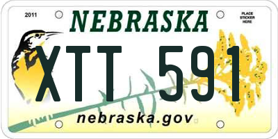 NE license plate XTT591