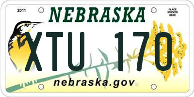 NE license plate XTU170