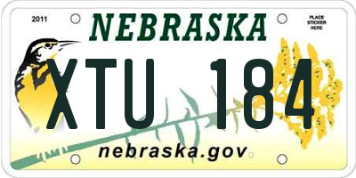 NE license plate XTU184