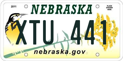 NE license plate XTU441