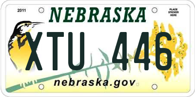 NE license plate XTU446