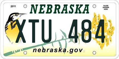 NE license plate XTU484