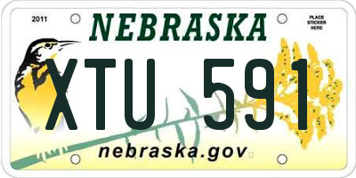 NE license plate XTU591