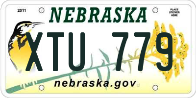 NE license plate XTU779