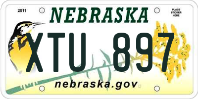 NE license plate XTU897