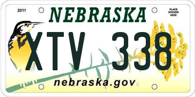 NE license plate XTV338