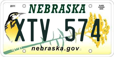 NE license plate XTV574
