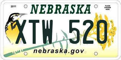 NE license plate XTW520