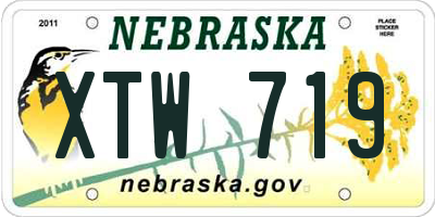 NE license plate XTW719