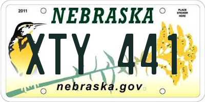 NE license plate XTY441