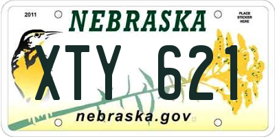 NE license plate XTY621