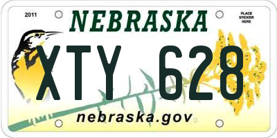 NE license plate XTY628