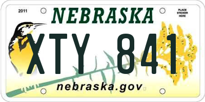 NE license plate XTY841
