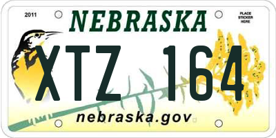 NE license plate XTZ164