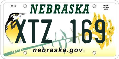 NE license plate XTZ169