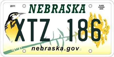 NE license plate XTZ186