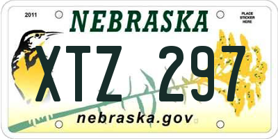 NE license plate XTZ297