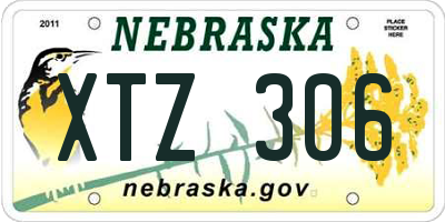 NE license plate XTZ306