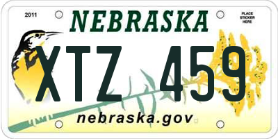 NE license plate XTZ459