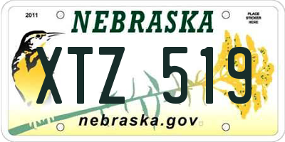 NE license plate XTZ519